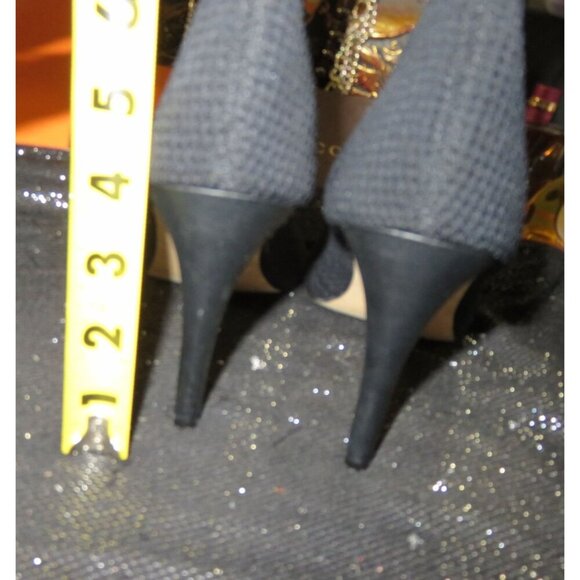 Express Black Knit Sock Mesh Open Toe Ankle Boots Booties size 8 - Picture 5 of 12